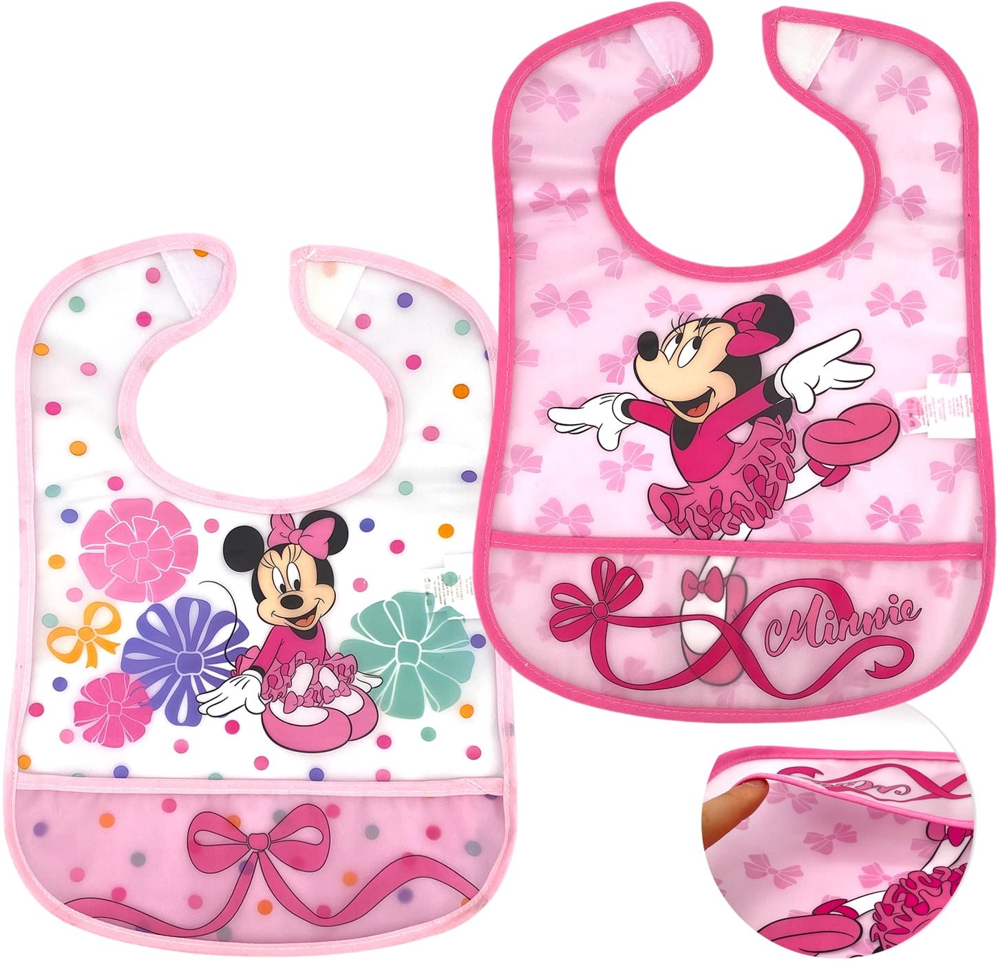 minnie mouse bibs