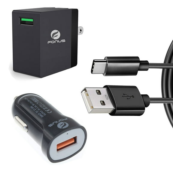 Fast Home Car Charger for Samsung Galaxy Tab A7/A8/A9/A9 Plus/A7 Lite Tablets - USB Cable Type-C 6ft Long Travel Power Adapter for Galaxy Tab A7/A8/A9/A9 Plus/A7 Lite Models