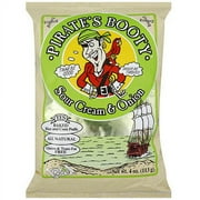 Pirate's Booty Sour Cream & Onion Rice & Corn Puffs, 4 oz (Pack of 12)