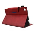 thumbnail image 6 of SaniMore Wallet Case for Samsung Galaxy Tab A9 Case 8.7" 2023 SM-T550 SM-P550, Card Slots & Pen Holder [Auto Sleep] PU Leather Maganetic Ciasp Kickstand Shcokproof Full Protective Cover, Red, 6 of 10