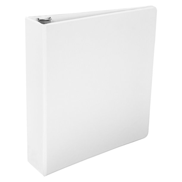 School Smart Polypropylene DRing Binder, 2 Inches, White