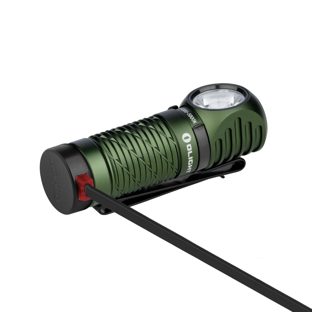 OLIGHT Perun 2 Mini Headlamp 1100 Lumens LED Head Flashlight, Rechargeable Headlight with Red Light Option, Great for Working, Hiking, Camping and Climbing (OD Green Cool Whtie Light: 5700~6700K)