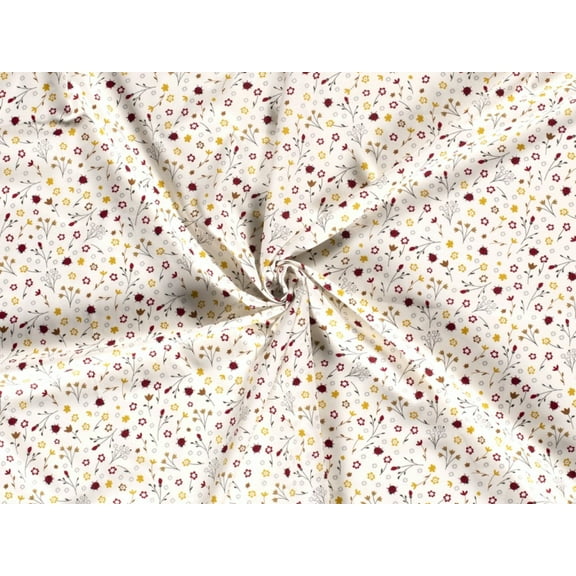 Minerva 100% Cotton Poplin Fabric Cream - per yard