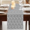 thumbnail image 3 of Table Runners 72 Inches Long Dress Scarves, Black White Farmhouse Kitchen Table Runner, Coffee Tablerunners, Modern Abstract Art Farmhouse 18x72 Inch, 3 of 9