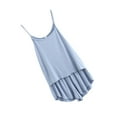 thumbnail image 3 of Conjunto de pijamas de 2 piezas para mujer, pantalones cortos con chaleco sexy, ropa de dormir, ropa de dormir, azul claro, M Sweethay AP001253-01, 3 of 7