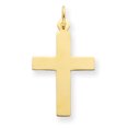 thumbnail image 1 of 14K Yellow Gold Polished Cross Charm, 1 of 2