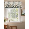 thumbnail image 2 of Spring White Floral Curtain Valances for Windows, Abstract Oil Painting Botanical Kitchen Valance Window Treatment, Light Filtering Block Curtains for Bathroom/Bedroom/Living Room 54'' x 18'', 2 of 9