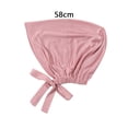 thumbnail image 6 of Women Head Warp Solid Color Elastic Band Anti-slip Breathable One Size Head Protection Ethnic Chemotherapy Patients Hat Headwear, 6 of 7