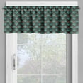 thumbnail image 2 of Ambesonne Dark Teal Valance Pack of 2, Floral Pattern Tulips, 54"X12", Emerald and Dark Teal, 2 of 5