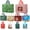 Christmas 02, variant on 10 Pcs Christmas Gift Bags Assorted Sizes, Reusable Xmas Bags with Handle, Non-Woven Christmas Bags for Holiday Party Favors