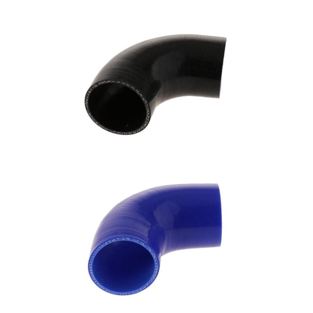 Manguera de Vacío de Silicona de Tubo de Tubería de Línea de Silicona de 63 Mm Negro + Azul Zulema Manguera de silicona para codo