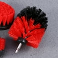 thumbnail image 6 of Etereauty 3Pcs Durable Nylon Drill Cleaning Brush Attachments Multifunction Power Scrubber Brush Drill Attachment Kit for Car Tile Grout Flooring Brick Ceramic Marble Bathroom Cleaning (Red), 6 of 6