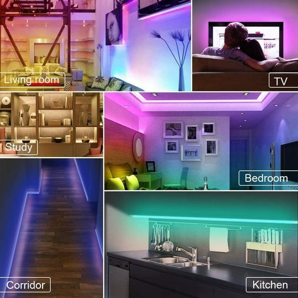 LED Lights Strip for Bedroom- Ultra-Long Music LED Strip Lights 50FT for Room Decor, Bedroom Decor, Children's Room
