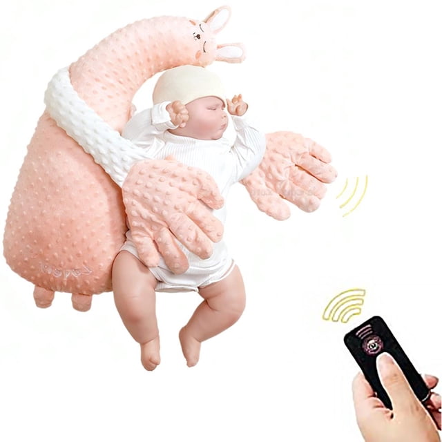 Baby Soothing Palm Automatic Palm Patting Stuffed Animal Sleep Soothers Adjustable Speed Remote