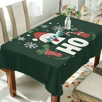 Yayeee Tablecloths 54" x 54" Rectangle Wrinkle Resistant Party Table Cover, Christmas Dog
