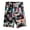 Magic Hour Sakura, variant on Women's Performance High Waist 9" Printed Bike Shorts w/ Pocket (Black/White, S)