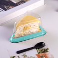 thumbnail image 3 of 6-Inch Disposable Cheesecake/Tiramisu Container - Reusable Plastic Baking Box for Desserts/Catering (14x9x8cm), 3 of 6
