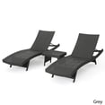 thumbnail image 4 of Afuera Living Ensemble de Chaises Longues Réglables en Osier Gris pour Extérieur, 4 of 13