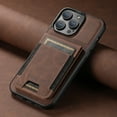 thumbnail image 6 of ELEHOLD for iPhone 13 Flip Back Card Slots Wallet Case Premium Retro Leather Soft Shockproof Stand Function Slim Lightweight Business Style for Women Men Case,brown, 6 of 6