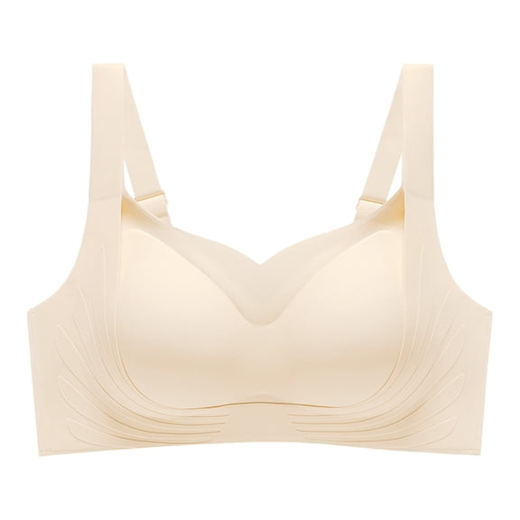 Full Coverage Wireless Bra Plain Back Closure Bra Posture Support Bra Full Support Bras for Women Full Coverage Bra for Women Bras for Older Women