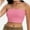 Pink, variant on Women's Basic Casual Strapless Backless Bandeau Tube Top