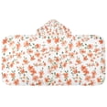 thumbnail image 5 of Yayeee Kids Hooded Towel with Hand Pockets Beach Soft Absorbent Bath Wrap 50 x 23.5 inch, Small Floral Blooms, 5 of 5