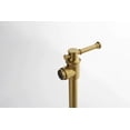 thumbnail image 5 of Izzovium Wall Mounted Pot Filler Faucet, Modern Brass Swing Arm with Two-Attachment Design, Brushed Gold Finish, 15.5in Length for Easy Stovetop Filling, 5 of 10