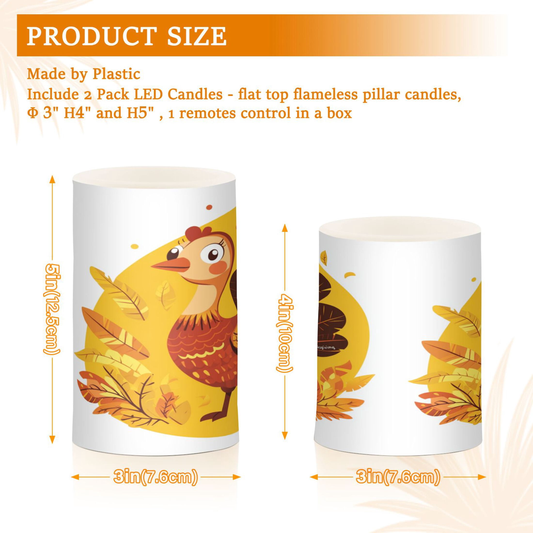 2 PCS Flameless Candles with Remote Timer LED Battery Operated Flickering Candle Light for Wedding Table Home Decoration Gifts Beauty Cute Turkey