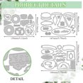 thumbnail image 2 of Fast Food Metal Cutting Dies Hamburger Fries Pizza Ice Cream Die Cuts Carbon Steel Stencils DIY, 2 of 7