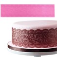 thumbnail image 4 of D-GROEE Kitchenware Flower Pattern Impression Mat Embossed Silicone Cake Mat 15.6x 3.8" Fondant Cake Decorating Tools Gum Paste Molds Cake Molds Pastry Baking Tools, 4 of 7