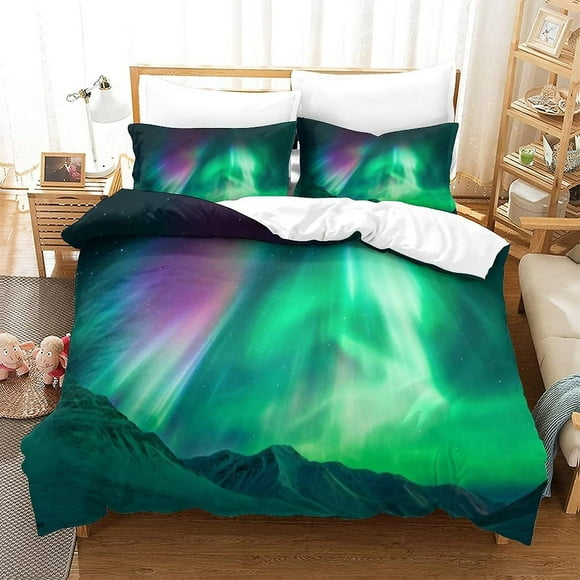 Aurora Duvet Cover Set D Bedding Duvet Cover Microfiber Quilt Cover With Zipper Closure Piece Set For Kids Teen