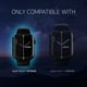 thumbnail image 2 of Protector de pantalla con forma de cúpula de cristal de 41 mm con carcasa metálica para Apple Watch 7 y 8, 2 of 6