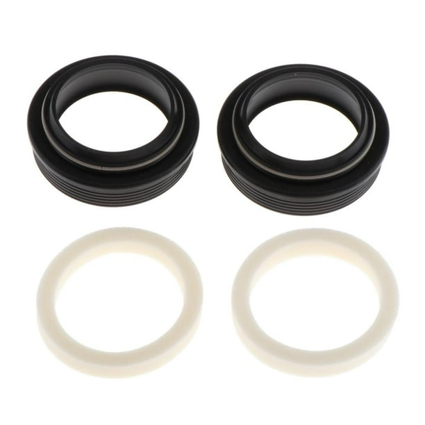 2 pares de guardapolvos y anillos de esponja para horquilla delantera contra fugas de polvo/aceite Los 35MM