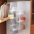 thumbnail image 3 of SunRoad Storage Bag Large Capacity Multiple Compartments Dust-proof Transparent Multi-Layer Design Closet Handbag Organizer, 3 of 8