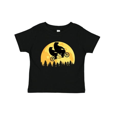 

Inktastic Bear Bicycle Silhouette Moon Gift Toddler Boy or Toddler Girl T-Shirt