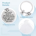 thumbnail image 4 of 150 PCS Employee Appreciation Gifts, Bulk Thank You Keychains Gifts, Inspirational Stainless Steel Keyrings with Drawstring Bags and Cards, Appreciation Gifts for Coworker Nurse, 4 of 7