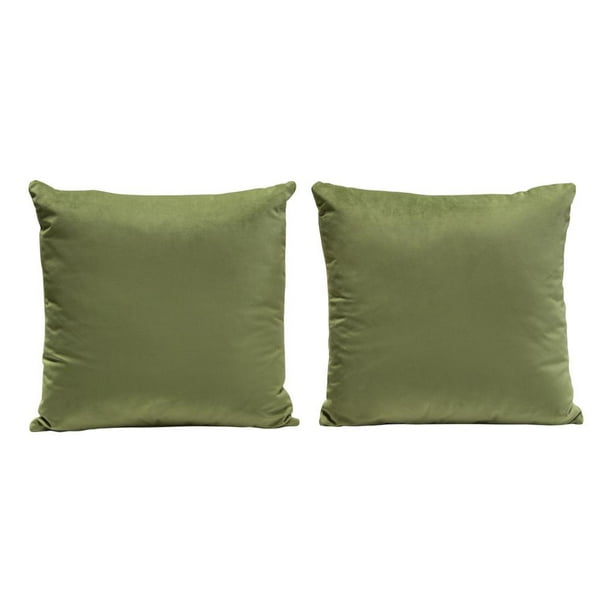 photo Throw Pillows For Sage Green Couch set of 2 16 square accent pillows in sage green velvet by diamond sofa