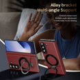 thumbnail image 5 of Allytechgroup Shockproof Case for Samsung Galaxy Z Fold 7, Magnetic Cover Support Wireless Charging Anti-Scratch Ring Bracket Stand Bumper Rugged Phone Case for Galaxy Z Fold 7, Red, 5 of 9