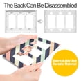 thumbnail image 4 of Yayeee Rocker Switch Wall Plate 3-Gang 6.5"x4.6" Home Decorative Outlet Cover, Isometric Green, 4 of 6