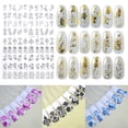 thumbnail image 3 of 108 hot gold and silver stickers nail 3D stickers, 3 of 5