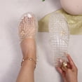 thumbnail image 4 of Clear Jelly Shoes for Women Slip on Jelly Mesh Slides Comfortable Closed Toe Flats Sandals Summer Beach Slippers., 4 of 8