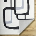 thumbnail image 5 of Hauteloom Aero Wool Living Room, Bedroom Area Rug - Contemporary - Ash, Jet Black - 8' x 10', 5 of 6