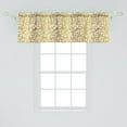 thumbnail image 2 of Ambesonne Floral Window Valance, Dreamy Roses Pattern Modern, 54" X 18", Earth Yellow Coffee, 2 of 3