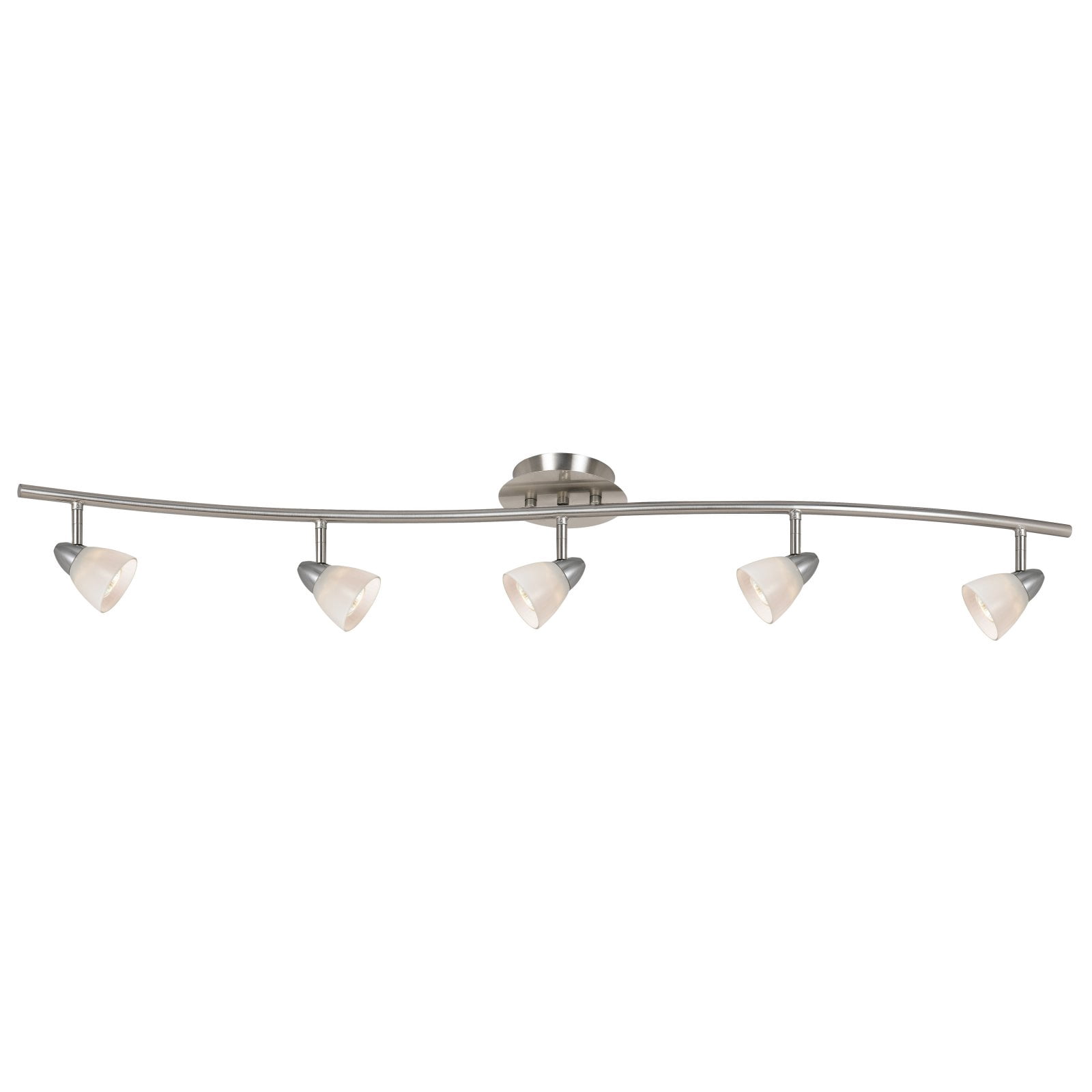 Serpentine 5 - Light Brushed Steel / Silver Track Lighting