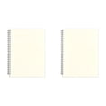thumbnail image 2 of A6 Notebook Plastic Cover Thickened Paper Smooth Writing No Bleed for Daily Note Taking Portable Compact with Ruled Pages (2Pcs, 6X4X0.3In) Beige5, 2 of 4