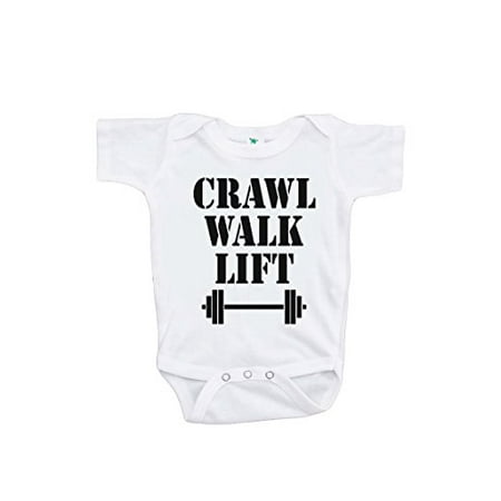 

7 ate 9 Apparel Kids Crawl Walk Lift Onepiece White