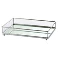thumbnail image 1 of veasfak Clear Glass Mirrored Storage Makeup Tray Candle Plate Home Organizer, 1 of 9