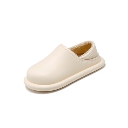 

Kesitin Mens Lightweight Winter House Shoes Bedroom Breathable Home Shoe Comfort Slip On Warm Slippers Beige 5.5-6