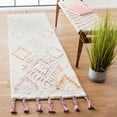 thumbnail image 4 of SAFAVIEH Casablanca Tiana Southwestern Shag Area Rug, Ivory/Multi, 5' x 8', 4 of 5