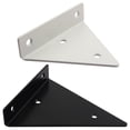 thumbnail image 5 of Soporte de estante triangular de metal flotante, soporte de estante de pared ciego oculto, soporte de decoración de bricolaje para dormitorio, sala de estar, baño, 2 piezas (17 x 13 cm/6,7 x 5,1 pulga, 5 of 5